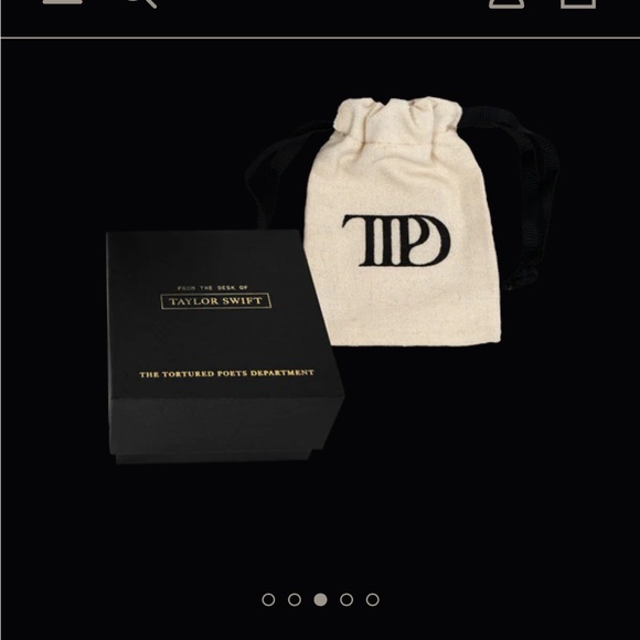 Taylor Swift Tortured Poets Bracelet Gold tone Never opened ! - Picture 7 of 9